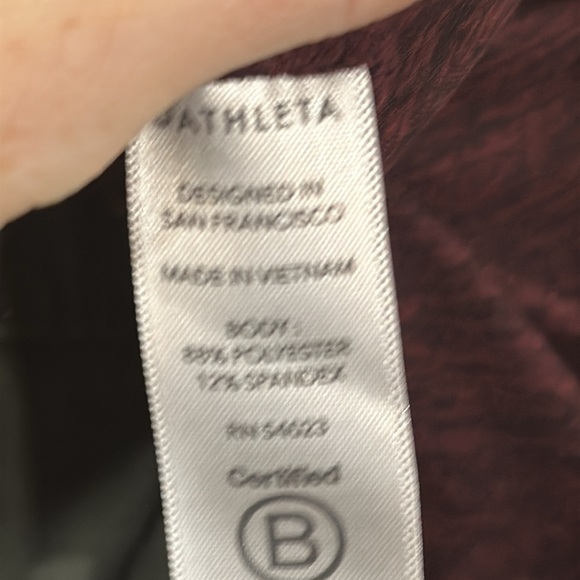 Athleta Top with thumb cutouts and hood - Picture 9 of 9